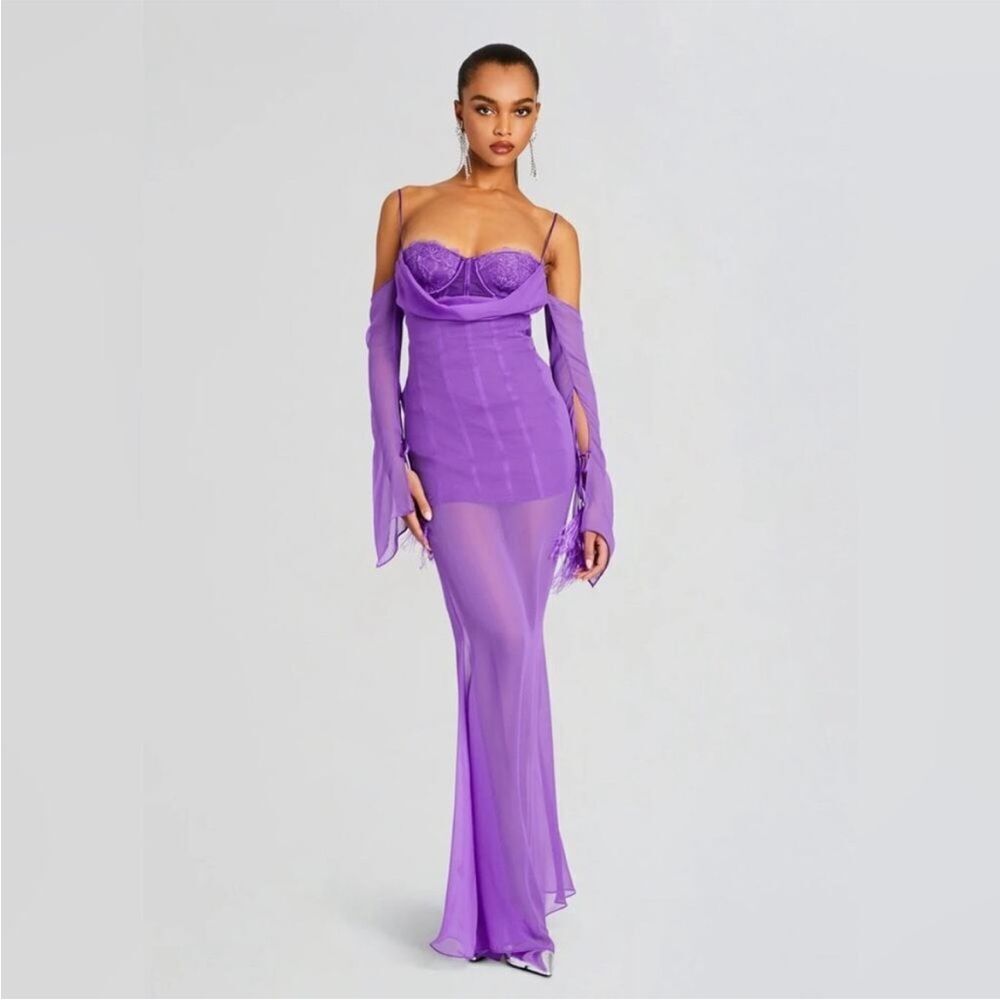 Retrofete Meredith dress in amethyst size M NWT
